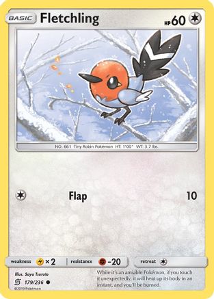 Fletchling (179/236) [SM  Unified Minds] Reverse Holofoil - Common