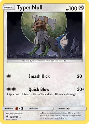 Type: (183/236) [SM  Unified Minds] Normal - Uncommon