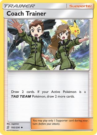 Coach Trainer (192/236) [SM  Unified Minds] Reverse Holofoil - Uncommon