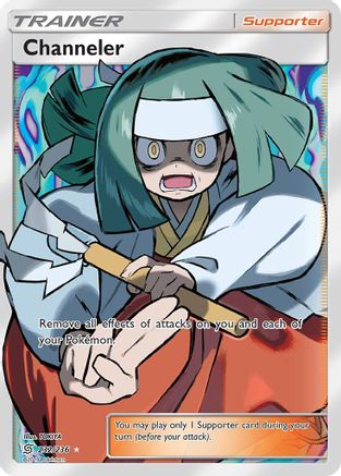 Channeler (Full Art) (232/236) [SM  Unified Minds] Holofoil - Ultra Rare