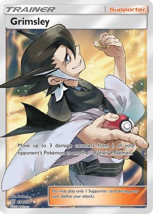 Grimsley (Full Art) (234/236) [SM  Unified Minds] Holofoil - Ultra Rare