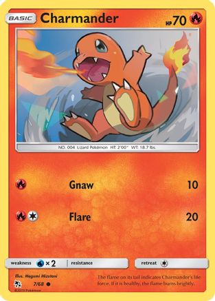 Charmander (007/68) [Hidden Fates] Reverse Holofoil - Common