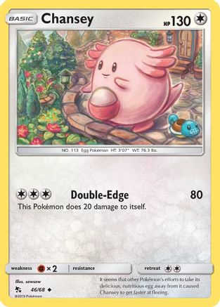 Chansey (046/68) [Hidden Fates] Reverse Holofoil - Uncommon