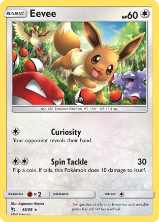 Eevee (048/68) [Hidden Fates] Holofoil - Holo Rare
