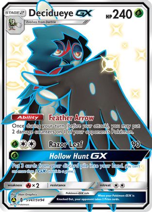 Decidueye GX (SV47/94) [Hidden Fates Shiny Vault] Holofoil - Shiny Holo Rare