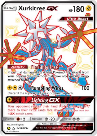 Xurkitree GX (SV58/94) [Hidden Fates Shiny Vault] Holofoil - Shiny Holo Rare