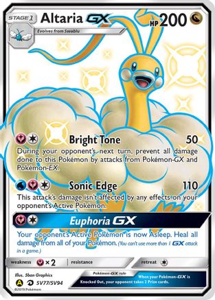 Altaria GX (SV77/SV94) [Hidden Fates Shiny Vault] Holofoil - Shiny Holo Rare