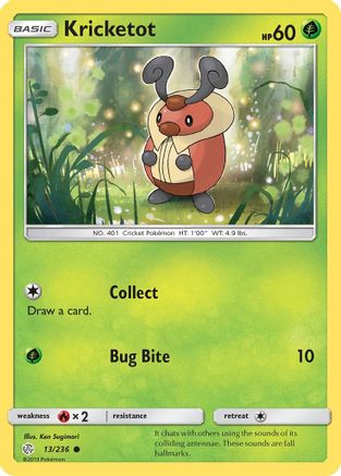 Kricketot (013/236) [SM  Cosmic Eclipse] Reverse Holofoil - Common