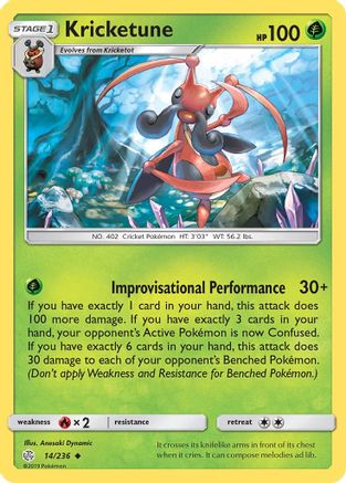 Kricketune (14/236) [SM  Cosmic Eclipse] Normal - Uncommon