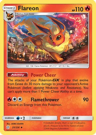 Flareon (025/236) [SM  Cosmic Eclipse] Normal - Uncommon