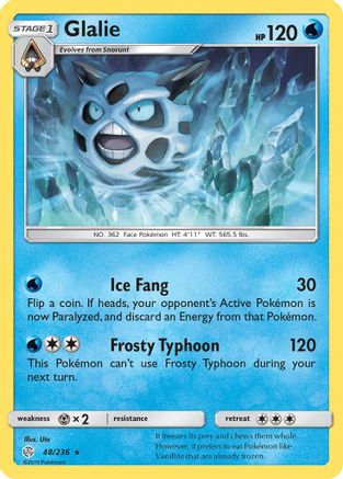 Glalie (48/236) [SM  Cosmic Eclipse] Normal - Rare