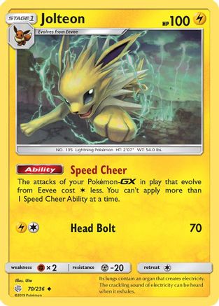 Jolteon (070/236) [SM  Cosmic Eclipse] Normal - Uncommon