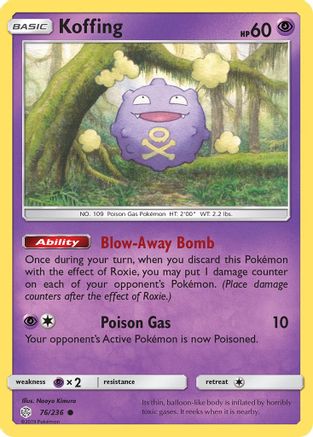 Koffing (076/236) [SM  Cosmic Eclipse] Normal - Common