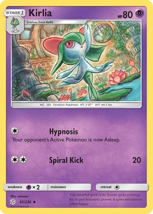 Kirlia (081/236) [SM  Cosmic Eclipse] Reverse Holofoil - Uncommon