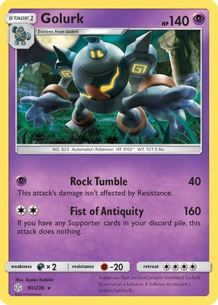 Golurk (090/236) [SM  Cosmic Eclipse] Normal - Rare