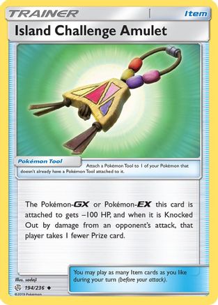 Island Challenge Amulet (194/236) [SM  Cosmic Eclipse] Reverse Holofoil - Uncommon