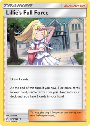 Lillie's Full Force 196/236  SM  Cosmic Eclipse - Uncommon