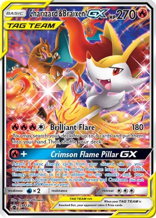 Charizard & Braixen GX (SM230/248) [SM Promos] Holofoil - Promo