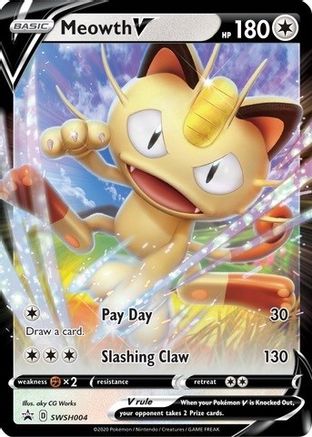 Meowth V (SWSH004/307) [SWSH Sword & Shield Promo Cards] Holofoil - Promo