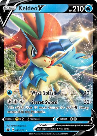 Keldeo V (053/202) [SWSH01 Sword & Shield Base Set] Holofoil - Ultra Rare