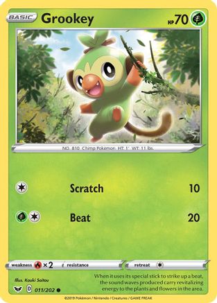 Grookey (011/202) [SWSH01 Sword & Shield Base Set] Normal - Common