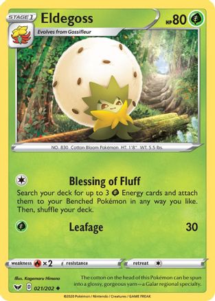 Eldegoss (021/202) [SWSH01 Sword & Shield Base Set] Normal - Uncommon