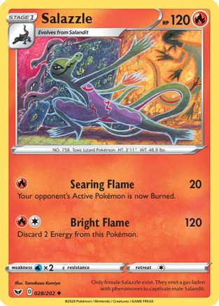 Salazzle (028/202) [SWSH01 Sword & Shield Base Set] Normal - Uncommon