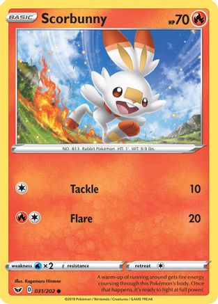 Scorbunny (031/202) [SWSH01 Sword & Shield Base Set] Normal - Common