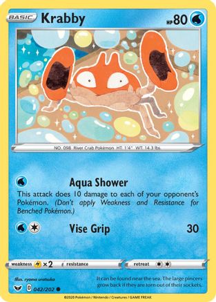 Krabby (042/202) [SWSH01 Sword & Shield Base Set] Normal - Common
