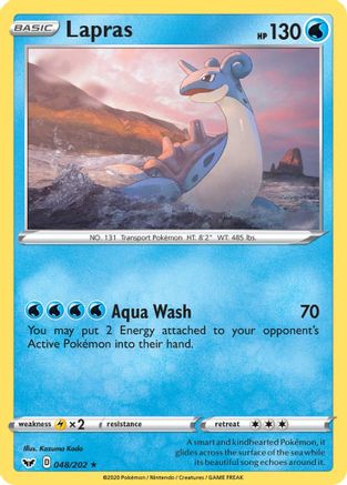 Lapras (048/202) [SWSH01 Sword & Shield Base Set] Normal - Rare