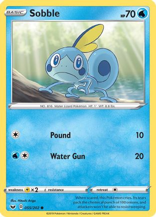 Sobble (055/202) [SWSH01 Sword & Shield Base Set] Normal - Common