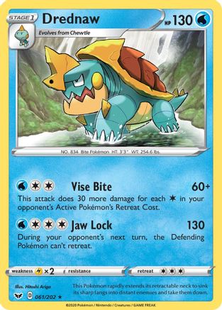 Drednaw (061/202) [SWSH01 Sword & Shield Base Set] Normal - Rare