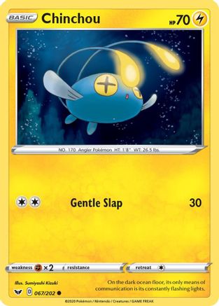 Chinchou (067/202) [SWSH01 Sword & Shield Base Set] Normal - Common