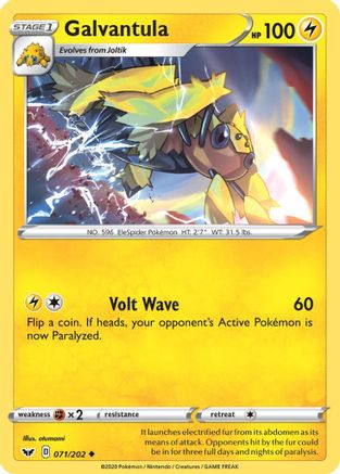 Galvantula (071/202) [SWSH01 Sword & Shield Base Set] Normal - Uncommon