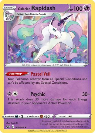 Galarian Rapidash (082/202) [SWSH01 Sword & Shield Base Set] Normal - Rare
