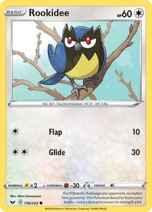 Rookidee (150/202) [SWSH01 Sword & Shield Base Set] Reverse Holofoil - Common