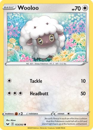 Wooloo (153/202) [SWSH01 Sword & Shield Base Set] Normal - Common