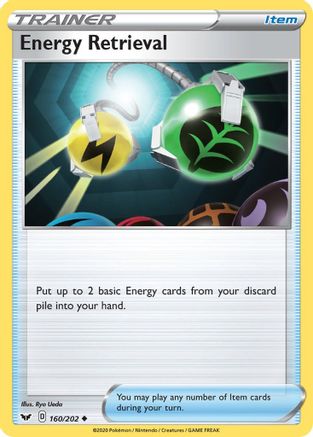 Energy Retrieval (160/202) [SWSH01 Sword & Shield Base Set] Normal - Uncommon