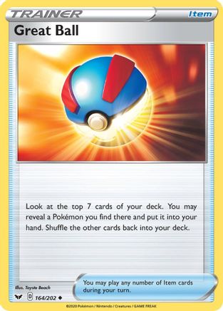 Great Ball (164/202) [SWSH01 Sword & Shield Base Set] Normal - Uncommon