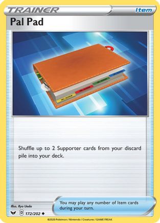 Pal Pad 172  SWSH01 Sword & Shield Base Set - Uncommon
