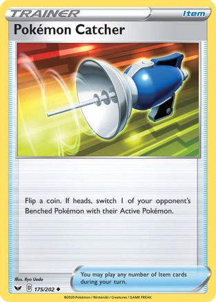 Pokemon Catcher (175/202) [SWSH01 Sword & Shield Base Set] Reverse Holofoil - Uncommon