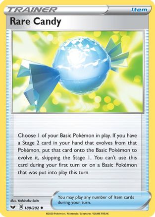 Rare Candy (180/202) [SWSH01 Sword & Shield Base Set] Normal - Uncommon
