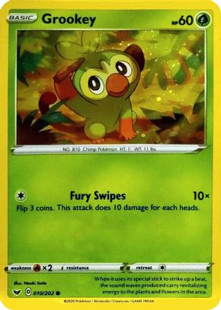 Grookey (Cosmos Holo) (010/202) [Blister Exclusives] Holofoil - Promo