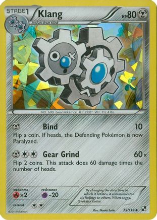 Klang (Cracked Ice Holo) (75/114) [Blister Exclusives] Reverse Holofoil - Promo