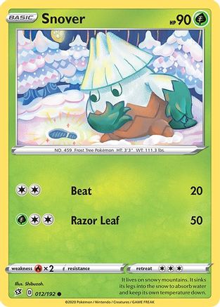 Snover (012/192) [SWSH02 Rebel Clash] Normal - Common