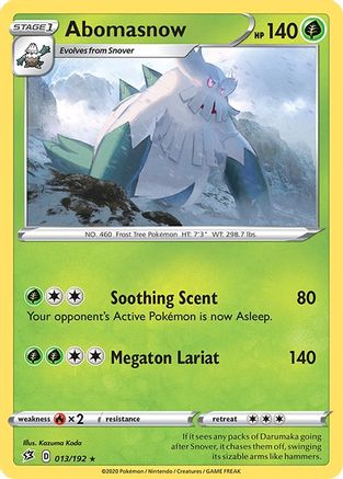 Abomasnow (013/192) [SWSH02 Rebel Clash] Normal - Rare