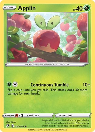 Applin (020/192) [SWSH02 Rebel Clash] Normal - Common