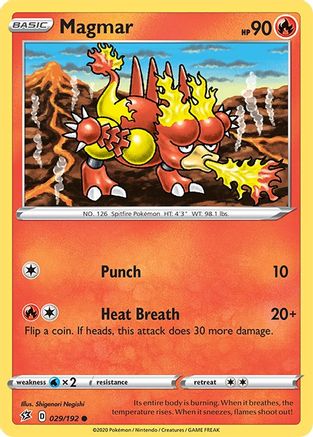 Magmar 029  SWSH02 Rebel Clash - Common