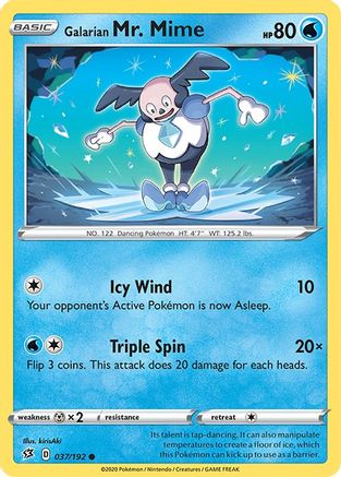Galarian Mr. Mime (037/192) [SWSH02 Rebel Clash] Normal - Common