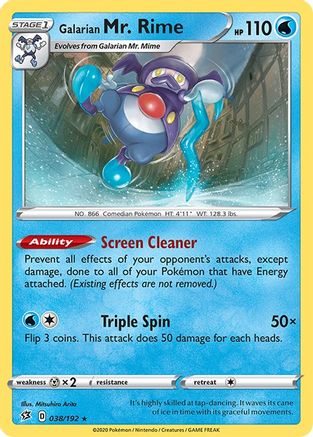 Galarian Mr. Rime (038/192) [SWSH02 Rebel Clash] Normal - Rare